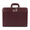 Maleta Feminina Provence - Couro Jacaré Burgundy/Forro Veludo Bordo CC 10x sem juros ou 15%desconto a vista - Image 5