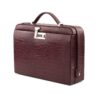 Maleta Médica Florença - Couro Jacaré Burgundy/Forro Veludo CC 10x sem juros/Pix 15%desconto - Image 4