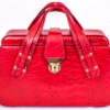 Maleta Médica Marseille - Couro croco vermelho CC 10x sem juros PIX 15%desconto