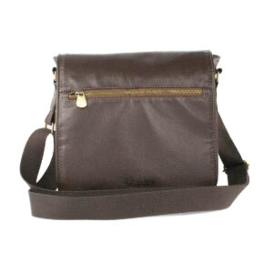 Bolsa tiracolo Bristol - Couro Fenix MARROM CC 10xsem juros /Pix 15%desconto