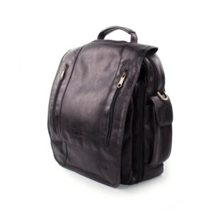 Bolsa Mochila Decatur - Couro Fenix PRETO CC 10xsem juros /Pix 15%desconto