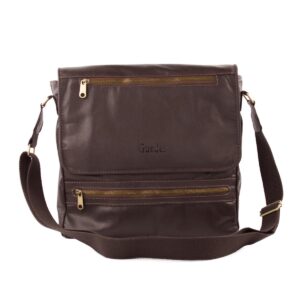 Bolsa tiracolo Manchester - Couro Fenix marrom CC 10xsem juros /Pix 15%desconto