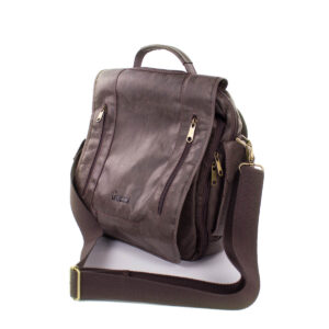 Bolsa Mochila Decatur - Couro Fenix MARROM CC 10xsem juros /Pix 15%desconto