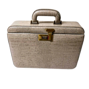 Maleta Médica Veneza - Couro Jacaré Rafia/Forro Veludo CC 10x sem juros/Pix 15%desconto