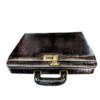 Maleta Notebook Milano - Couro Jacaré Marrom/Forro Xadrez Cc 10x sem juros/Pix 15% desconto - Image 3