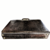 Maleta Notebook Milano - Couro Jacaré Marrom/Forro Xadrez Cc 10x sem juros/Pix 15% desconto - Image 5