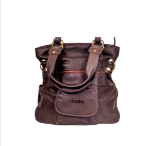 Bolsa feminina modelo Berna em couro bovino Marrom, alça manual e tiacolo, CC 10xsem juros /Pix 15%desconto