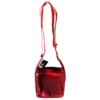 Bolsa feminina modelo Bergamo em couro bovino camurça Vermelho, alça tiracolo, CC 10xsem juros /Pix 15%desconto - Image 2