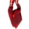 Bolsa feminina modelo Bergamo em couro bovino camurça Vermelho, alça tiracolo, CC 10xsem juros /Pix 15%desconto - Image 3