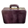Maleta Médica Verona - Couro Jacaré Burgundy/Forro Veludo CC 10x sem juros/Pix 15% desconto