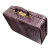 Maleta Médica Verona - Couro Jacaré Burgundy/Forro Veludo CC 10x sem juros/Pix 15% desconto - Image 6