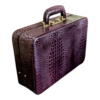 Maleta Médica Verona - Couro Jacaré Burgundy/Forro Veludo CC 10x sem juros/Pix 15% desconto - Image 3