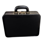 Maleta Médica Verona - Couro Clássico Preto/Forro Veludo CC 10x sem juros/Pix 15% desconto