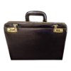 Maleta Notebook Roma - Couro Clássico Marrom/Forro Veludo Café Cc 10x sem juros/Pix 15%desconto