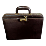 Maleta Notebook Milano - Couro Clássico Marrom/Forro Veludo Café CC 10x sem juros/Pix 15% desconto