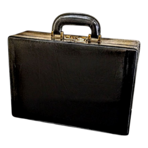 Maleta Médica Bolonha - Couro Classico Preto/Forro veludo CC 10xsem juros/Pix 15% desconto