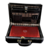 Maleta Notebook Milano - Couro Jacaré Preto/Forro Xadrez CC 10x sem juros/Pix 15%desconto - Image 8