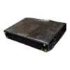 Maleta Notebook Milano - Couro Jacaré Preto/Forro Xadrez CC 10x sem juros/Pix 15%desconto - Image 3