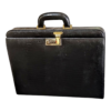 Maleta Notebook Milano - Couro Jacaré Preto/Forro Xadrez CC 10x sem juros/Pix 15%desconto