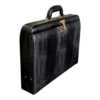 Maleta Notebook Milano - Couro Jacaré Preto/Forro Xadrez CC 10x sem juros/Pix 15%desconto - Image 2
