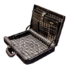 Maleta Notebook Milano - Couro Jacaré Marrom/Forro Xadrez Cc 10x sem juros/Pix 15% desconto - Image 12