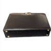 Maleta Notebook Genova - Couro Clássico PRETO/Forro Veludo CINZA CC 10x sem juros/Pix 15%desconto - Image 3
