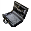 Maleta Notebook Genova - Couro Clássico PRETO/Forro Veludo CINZA CC 10x sem juros/Pix 15%desconto - Image 10
