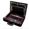 Maleta Notebook Genova - Couro Clássico PRETO/Forro Veludo CINZA CC 10x sem juros/Pix 15%desconto - Image 9