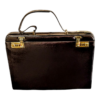 Maleta Notebook Roma -Alça Tiracolo- Couro  Marrom/Forro Veludo Café CC 10xsem juros/Pix 15%desconto - Image 3