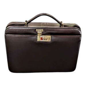 Maleta Médica Florença - Clássico Marrom/Forro Veludo CC 10xsem juros/Pix 15%desconto