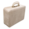Maleta Médica Verona - Couro Jacaré Branco/Forro Veludo CC 10x sem juros/Pix 15%desconto - Image 2