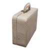Maleta Médica Verona - Couro Jacaré Branco/Forro Veludo CC 10x sem juros/Pix 15%desconto - Image 5