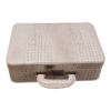 Maleta Médica Verona - Couro Jacaré Branco/Forro Veludo CC 10x sem juros/Pix 15%desconto - Image 4