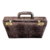 Maleta Notebook Roma - Couro Croco Marrom/Forro xadrez CC 10x sem juros/Pix 15% desco - Image 2
