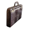 Maleta Notebook Roma - Couro Croco Marrom/Forro xadrez CC 10x sem juros/Pix 15% desco - Image 6