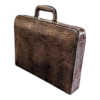 Maleta Notebook Roma - Couro Croco Marrom/Forro xadrez CC 10x sem juros/Pix 15% desco - Image 4