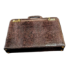 Maleta Notebook Roma - Couro Croco Marrom/Forro xadrez CC 10x sem juros/Pix 15% desco - Image 3