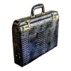 Maleta Notebook Roma - Couro Croco Preto/Forro xadrez CC 10x sem juros/Pix 15%desconto - Image 2