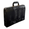 Maleta Notebook Roma - Couro Croco Preto/Forro xadrez CC 10x sem juros/Pix 15%desconto - Image 5