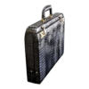 Maleta Notebook Roma - Couro Croco Preto/Forro xadrez CC 10x sem juros/Pix 15%desconto - Image 3