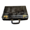 Maleta Notebook Roma - Couro Croco Preto/Forro xadrez CC 10x sem juros/Pix 15%desconto - Image 4