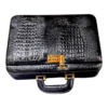 Maleta Médica Veneza - Couro Jacaré Preto/Forro Veludo CC 10x sem juros/Pix ,15%desconto - Image 6