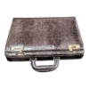 Maleta Notebook Roma - Couro Croco Marrom/Forro xadrez CC 10x sem juros/Pix 15% desco - Image 5