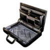 Maleta Notebook Roma - Couro Croco Preto/Forro xadrez CC 10x sem juros/Pix 15%desconto - Image 9