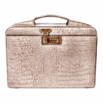 Maleta Médica Cannes - Couro Jacaré Rafia/Forro Veludo CC 10xsem juros/Pix 15% desconto