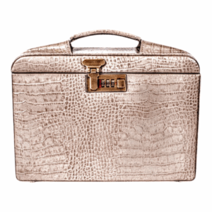 Maleta Médica Cannes - Couro Jacaré Rafia/Forro Veludo CC 10xsem juros/Pix 15% desconto