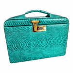 Maleta Médica Cannes - Couro Anaconda Esmeralda CC 10x sem juros ou 15% desconto a vista