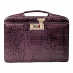 Maleta Médica Cannes - Couro Jacaré Burgundy/Forro Veludo CC 10xsem juros/Pix 15% desconto