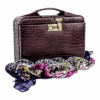 Maleta Médica Cannes - Couro Jacaré Burgundy/Forro Veludo CC 10xsem juros/Pix 15% desconto - Image 6
