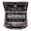 Maleta Médica Cannes - Couro Jacaré Burgundy/Forro tecido estampa cobra CC 10x sem juros ou 15%desconto a vista - Image 6